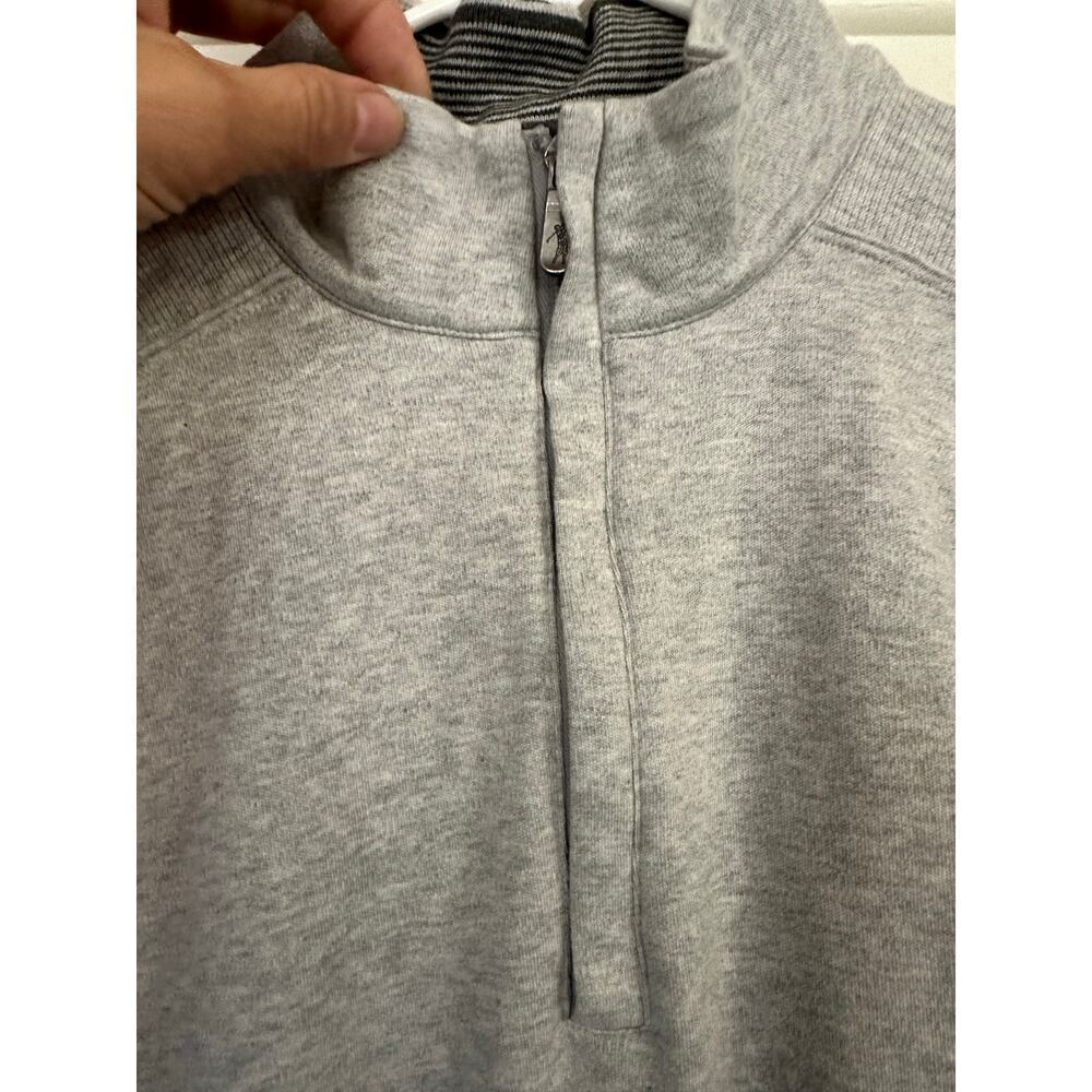 Bobby Jones Men's Gray 1/4 Zip Long Sleeve Pullover Sweater Size XL - Picture 5 of 7